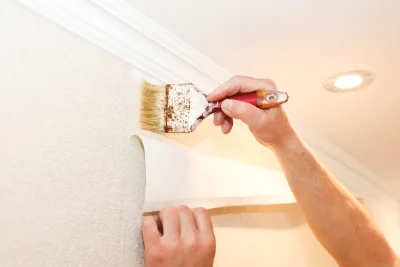 Pose de papier peint à Épargnes — revêtements muraux et toiles de verre